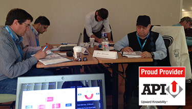 Training participants working on the various individuals, group activities and workshops offered as part of Mireaux’s API Q2 Fundamentals Training in Houston, TX.